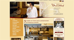 Desktop Screenshot of landhotel-brandlhof.de