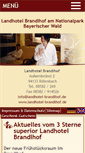 Mobile Screenshot of landhotel-brandlhof.de